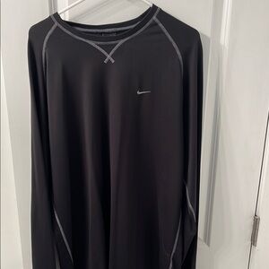 Nike Black Long Sleeve Shirt men’s XL 
Waffle
